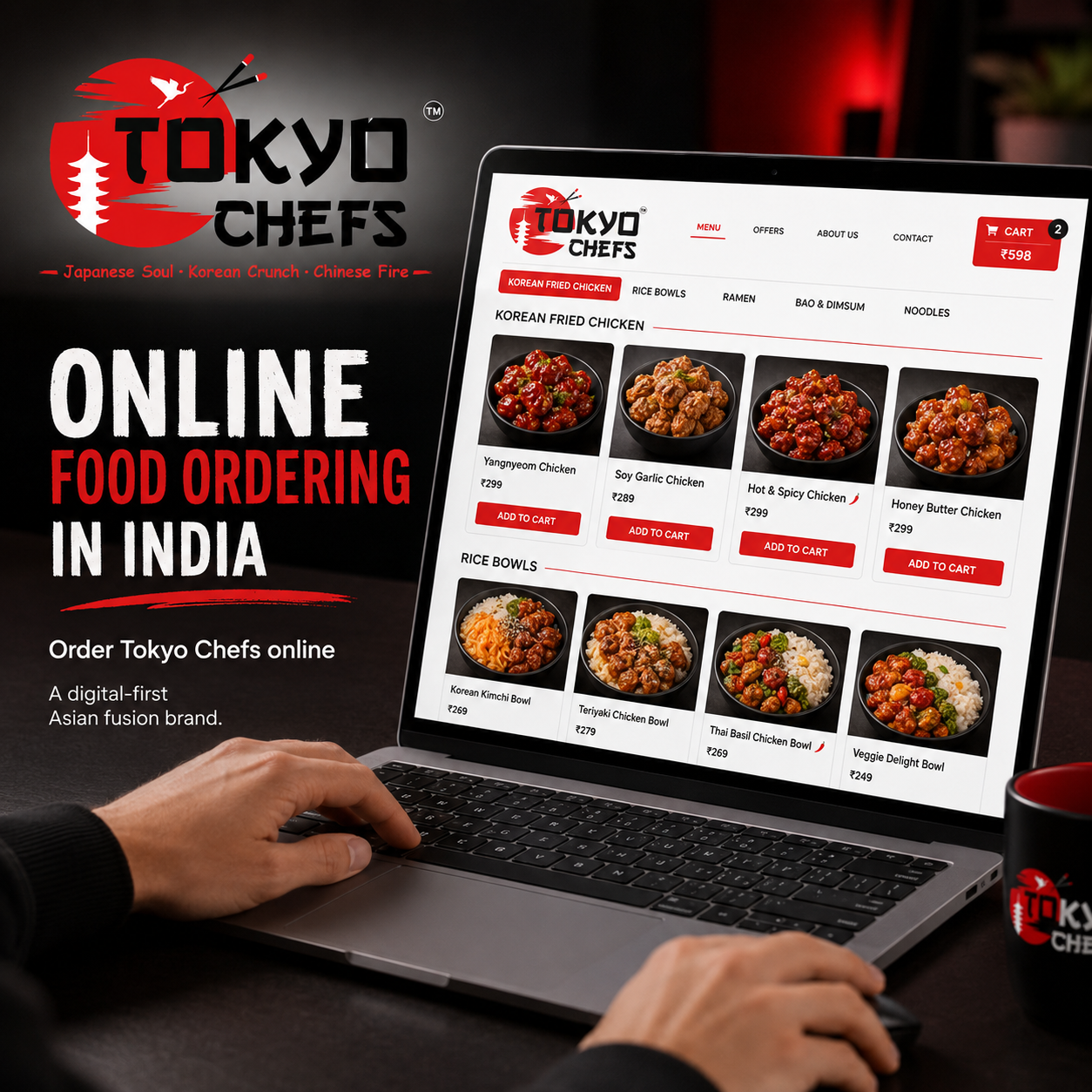 Online Food Ordering in India: Why Tokyo Chefs Can Become a Strong Digital-First Asian Fusion Brand