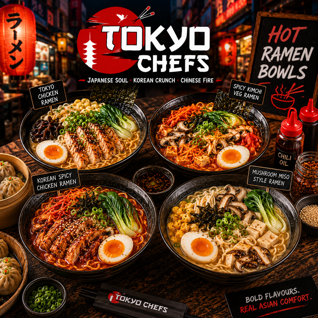 Ramen Near Me: Why Tokyo Chefs Can Become the Favourite Choice for Hot Asian Noodle Bowls
